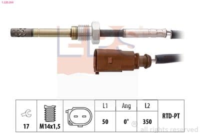 Sensör, egzoz sıcaklığı Made in Italy - OE Equivalent