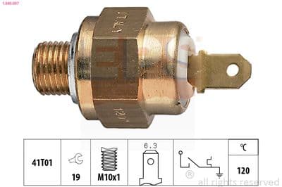 Sıcaklık şalteri, soğutma maddesi ikaz lambası Made in Italy - OE Equivalent