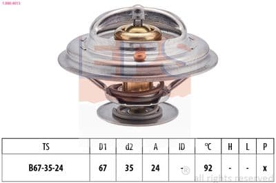 Termostat, soğutma sıvısı Made in Italy - OE Equivalent