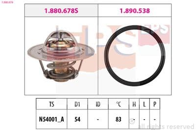 Termostat, soğutma sıvısı Made in Italy - OE Equivalent