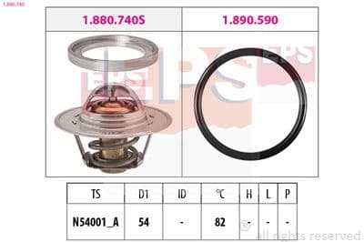 Termostat, soğutma sıvısı Made in Italy - OE Equivalent