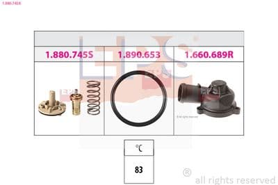 Termostat, soğutma sıvısı Made in Italy - OE Equivalent