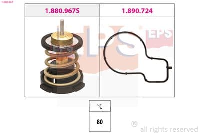 Termostat, soğutma sıvısı Made in Italy - OE Equivalent