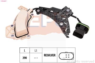 Sensör, rotor konumu (elektrik motoru) OE Equivalent