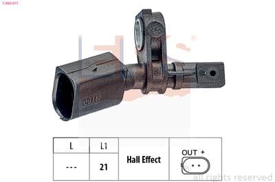 Tekerlek hız sensörü Made in Italy - OE Equivalent