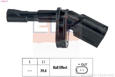 Tekerlek hız sensörü Made in Italy - OE Equivalent