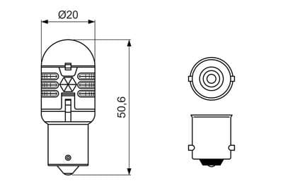 Ampul, sinyal lambası LED Retrofit BL 6000 K
