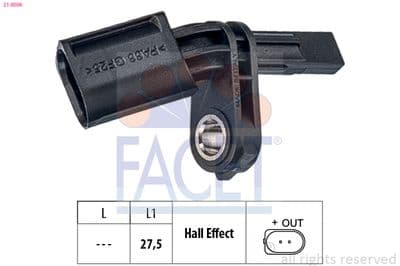 Tekerlek hız sensörü Made in Italy - OE Equivalent