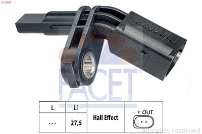 Tekerlek hız sensörü Made in Italy - OE Equivalent
