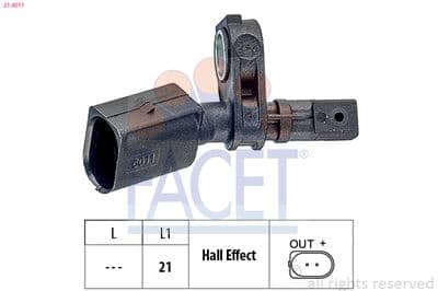Tekerlek hız sensörü Made in Italy - OE Equivalent