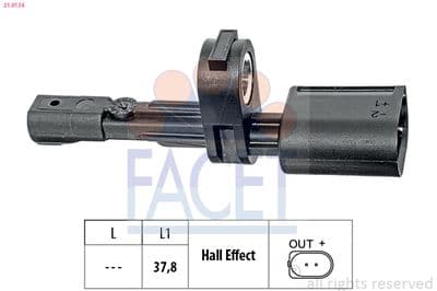 Tekerlek hız sensörü Made in Italy - OE Equivalent