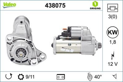Marş motoru VALEO ORIGINS NEW OE TECHNOLOGY
