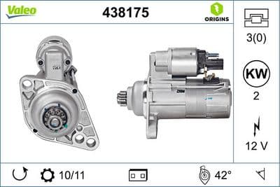 Marş motoru VALEO ORIGINS NEW OE TECHNOLOGY