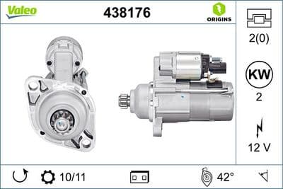 Marş motoru VALEO ORIGINS NEW OE TECHNOLOGY