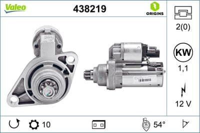Marş motoru VALEO ORIGINS NEW OE TECHNOLOGY