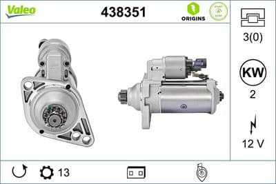 Marş motoru VALEO ORIGINS NEW STOP&START OE TECHNOLOGY