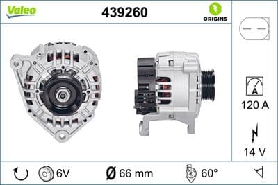 Alternatör VALEO ORIGINS NEW OE TECHNOLOGY