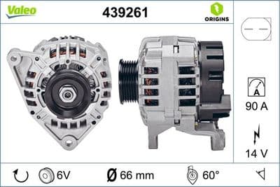 Alternatör VALEO ORIGINS NEW OE TECHNOLOGY