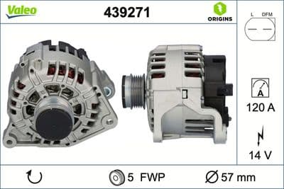 Alternatör VALEO ORIGINS NEW OE TECHNOLOGY