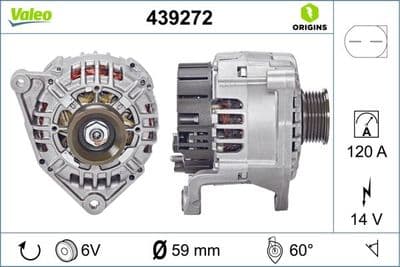Alternatör VALEO ORIGINS NEW OE TECHNOLOGY