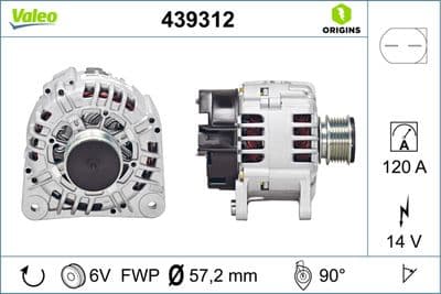 Alternatör VALEO ORIGINS NEW OE TECHNOLOGY