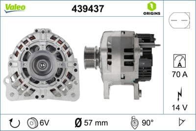 Alternatör VALEO ORIGINS NEW OE TECHNOLOGY