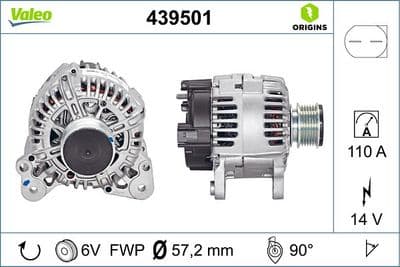 Alternatör VALEO ORIGINS NEW OE TECHNOLOGY