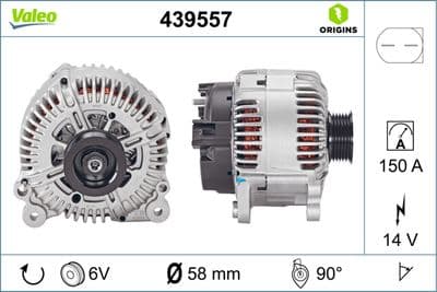 Alternatör VALEO ORIGINS NEW OE TECHNOLOGY