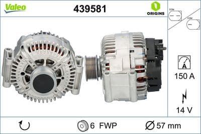 Alternatör VALEO ORIGINS NEW OE TECHNOLOGY