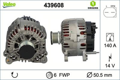 Alternatör VALEO ORIGINS NEW OE TECHNOLOGY