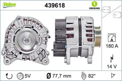 Alternatör VALEO ORIGINS NEW OE TECHNOLOGY