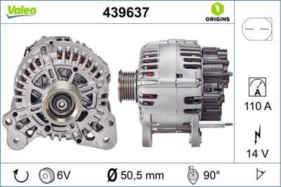 Alternatör VALEO ORIGINS NEW OE TECHNOLOGY