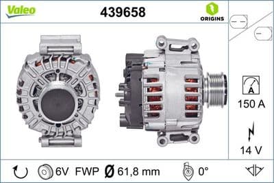 Alternatör VALEO ORIGINS NEW OE TECHNOLOGY