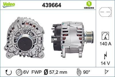Alternatör VALEO ORIGINS NEW OE TECHNOLOGY