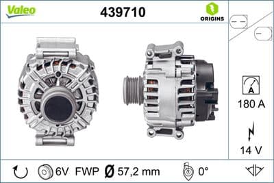 Alternatör VALEO ORIGINS NEW OE TECHNOLOGY