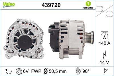 Alternatör VALEO ORIGINS NEW OE TECHNOLOGY