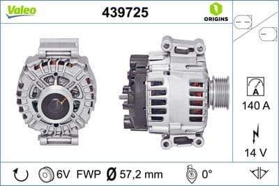 Alternatör VALEO ORIGINS NEW OE TECHNOLOGY