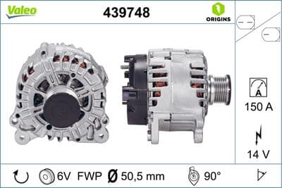Alternatör VALEO ORIGINS NEW OE TECHNOLOGY