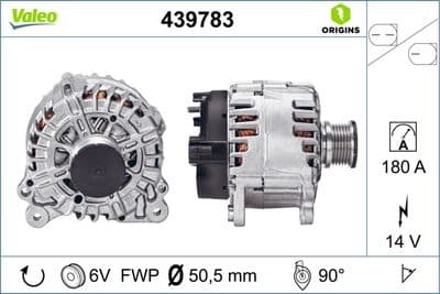 Alternatör VALEO ORIGINS NEW OE TECHNOLOGY