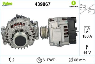 Alternatör VALEO ORIGINS NEW OE TECHNOLOGY
