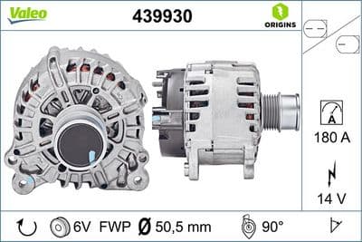 Alternatör VALEO ORIGINS NEW OE TECHNOLOGY