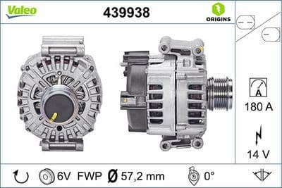 Alternatör VALEO ORIGINS NEW OE TECHNOLOGY