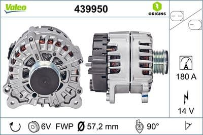 Alternatör VALEO ORIGINS NEW OE TECHNOLOGY