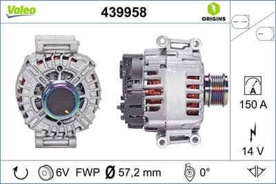 Alternatör VALEO ORIGINS NEW OE TECHNOLOGY