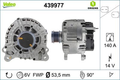 Alternatör VALEO ORIGINS NEW OE TECHNOLOGY