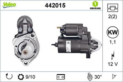 Marş motoru VALEO ORIGINS NEW OE TECHNOLOGY