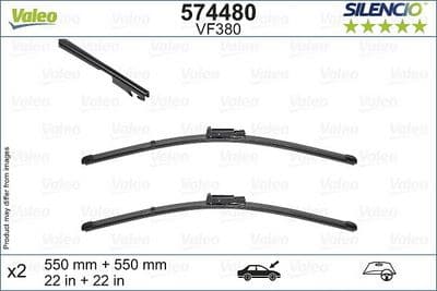 Silecek süpürgesi SILENCIO FLAT BLADE SET