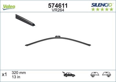 Silecek süpürgesi SILENCIO REAR