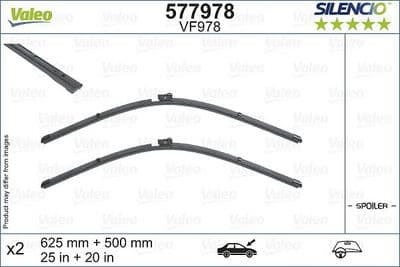 Silecek süpürgesi SILENCIO FLAT BLADE SET