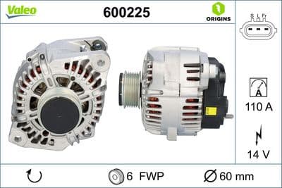 Alternatör VALEO ORIGINS NEW OE TECHNOLOGY